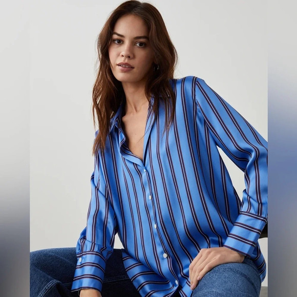 Rails Tops - Rails Dorian Shirt Primrose Stripe Size Small NWOT